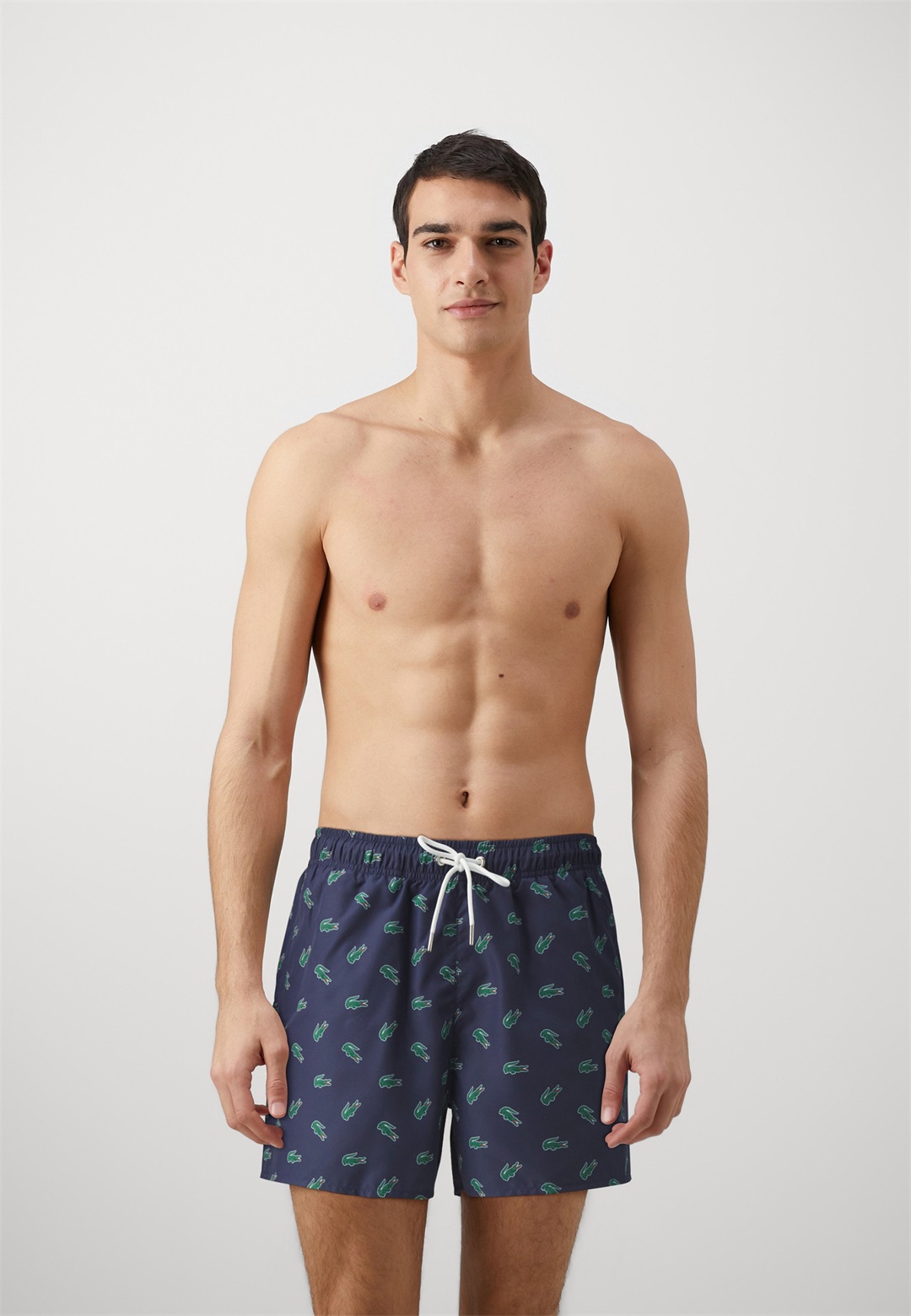Lacoste Badeshorts - bleu marine/blanc/dunkelblau