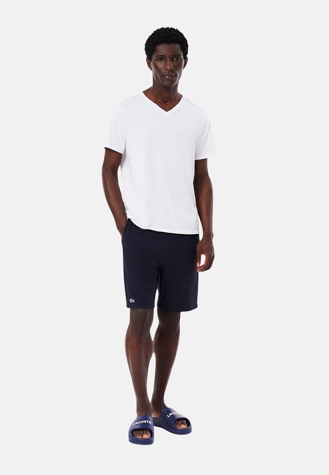 Lacoste 3 PACK - T-Shirt basic - white/weiß