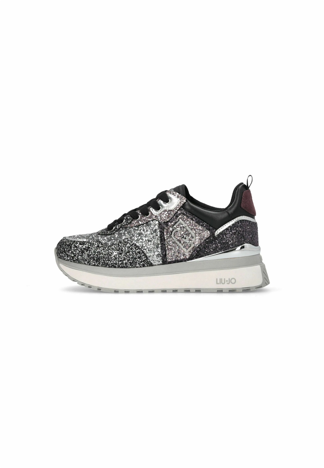 LIU JO SNEAKERS - Sneaker low - black silver-coloured/schwarz