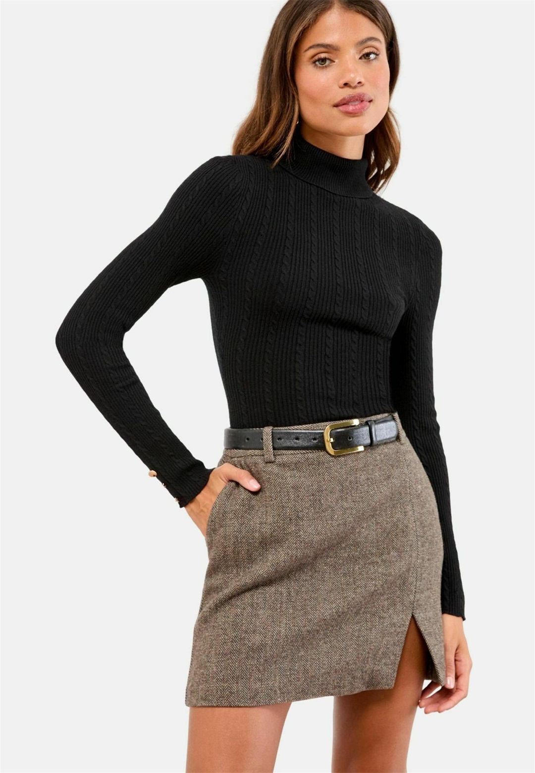 Lipsy Strickpullover - black/schwarz