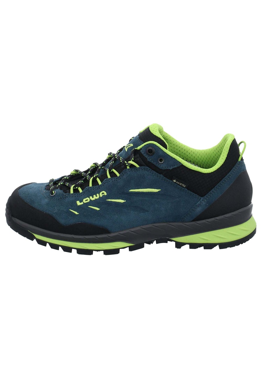 Lowa DELGADO GTX LO - Trekkinghalbschuh - petrol limone/petrol