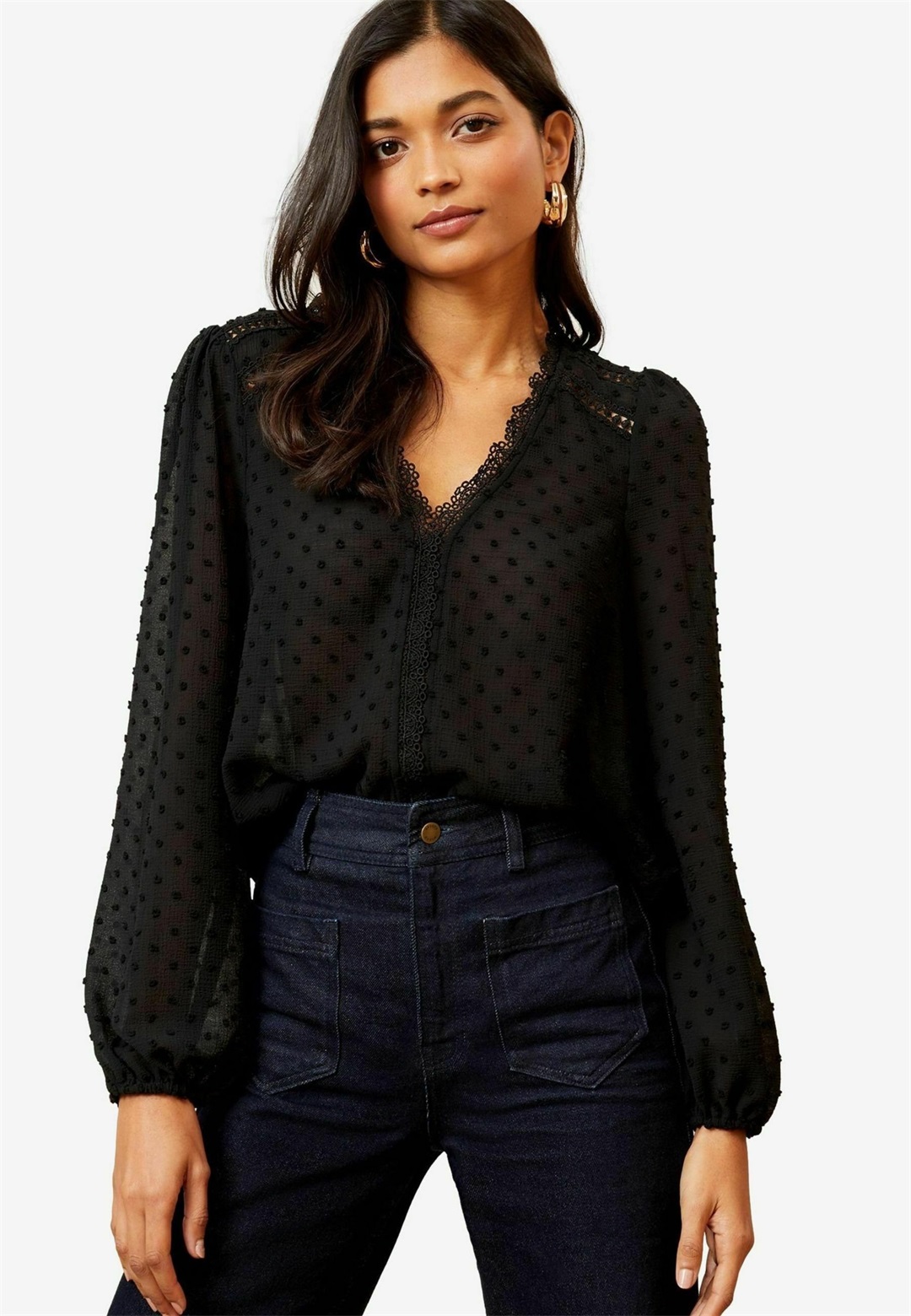 Love & Roses REGULAR FIT - Bluse - black/schwarz