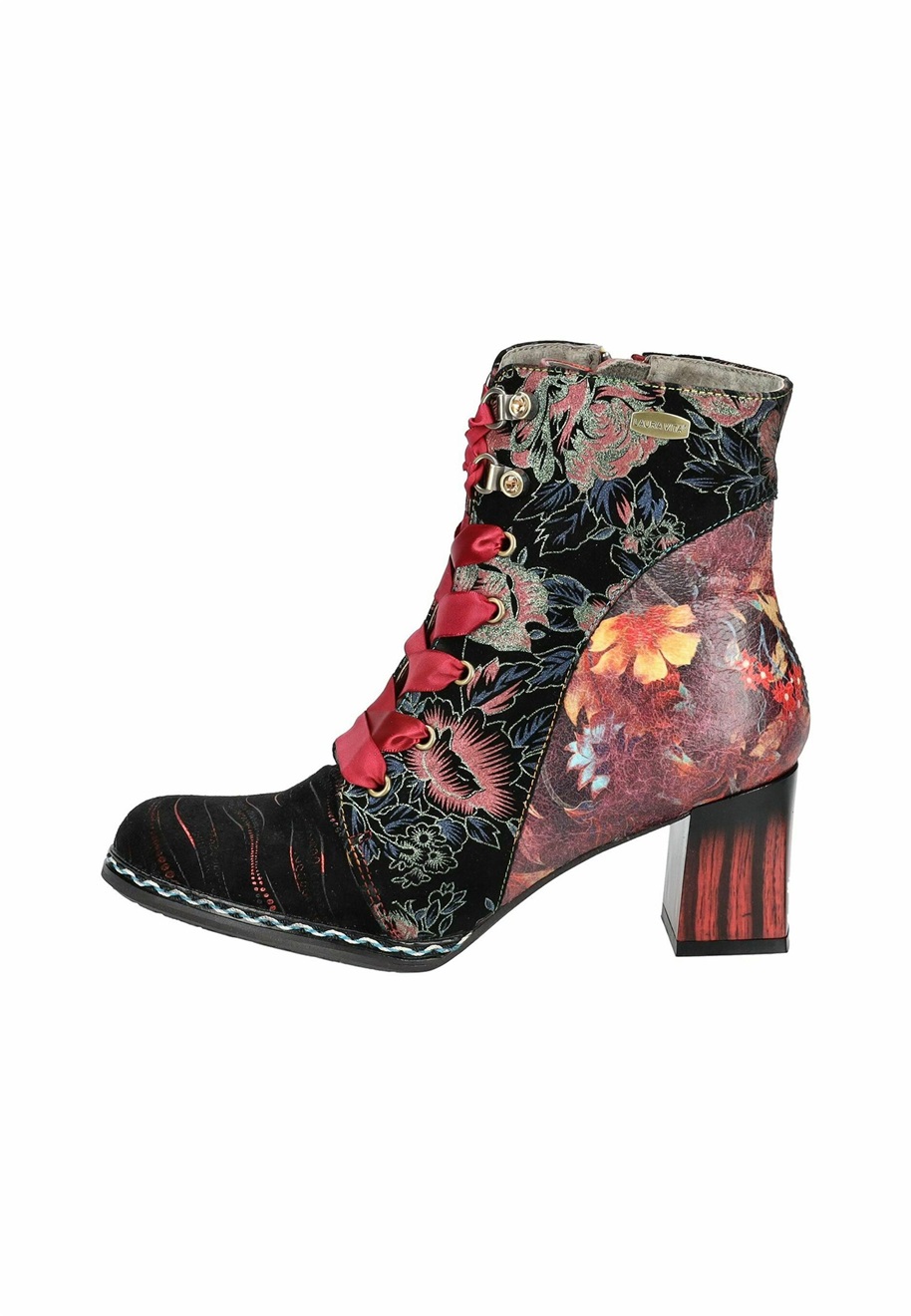 LAURA VITA Schnürstiefelette - wine/dunkelrot