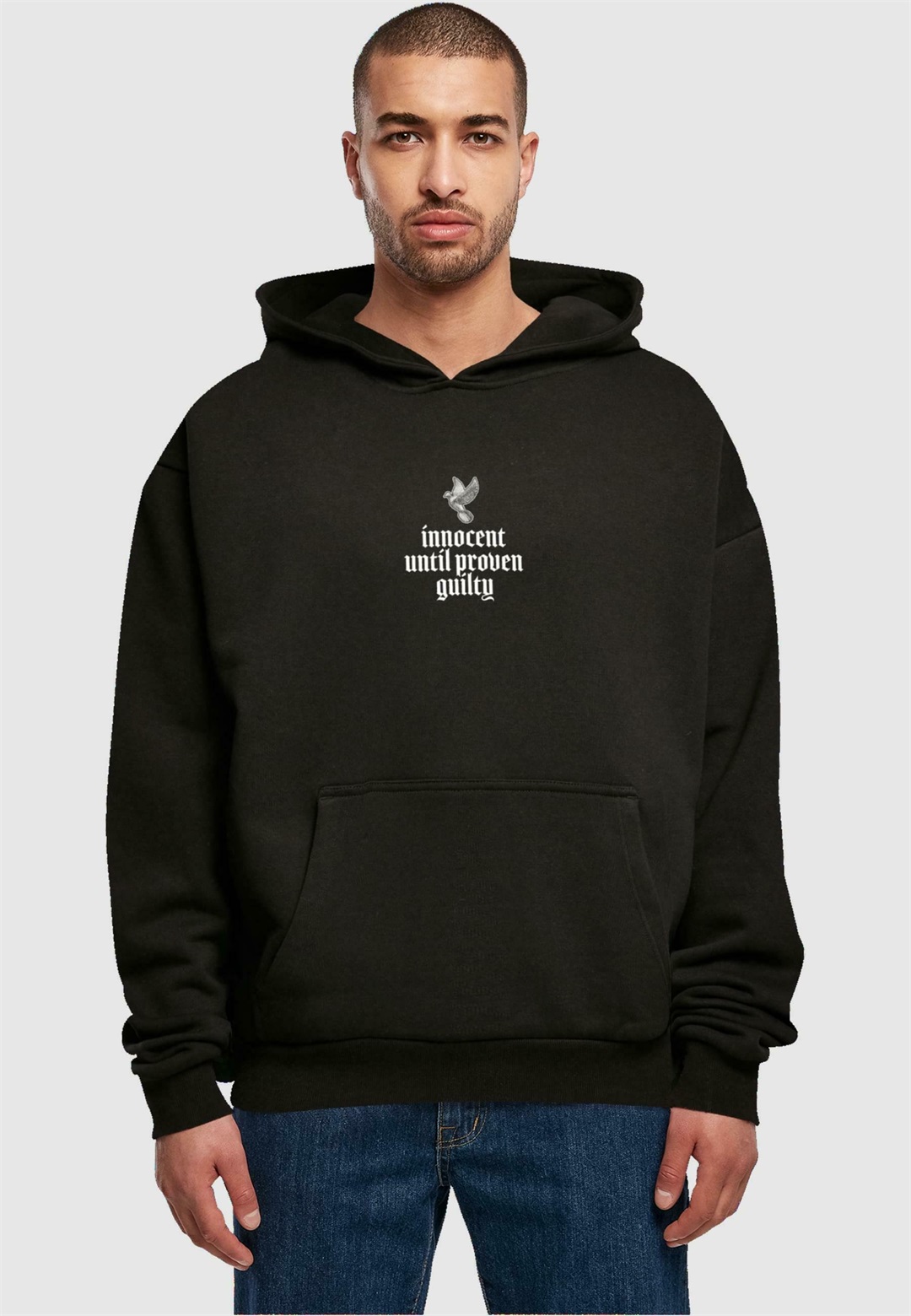 Mister Tee UNISEX JUSTICE OVERSIZE - Kapuzenpullover - black/schwarz