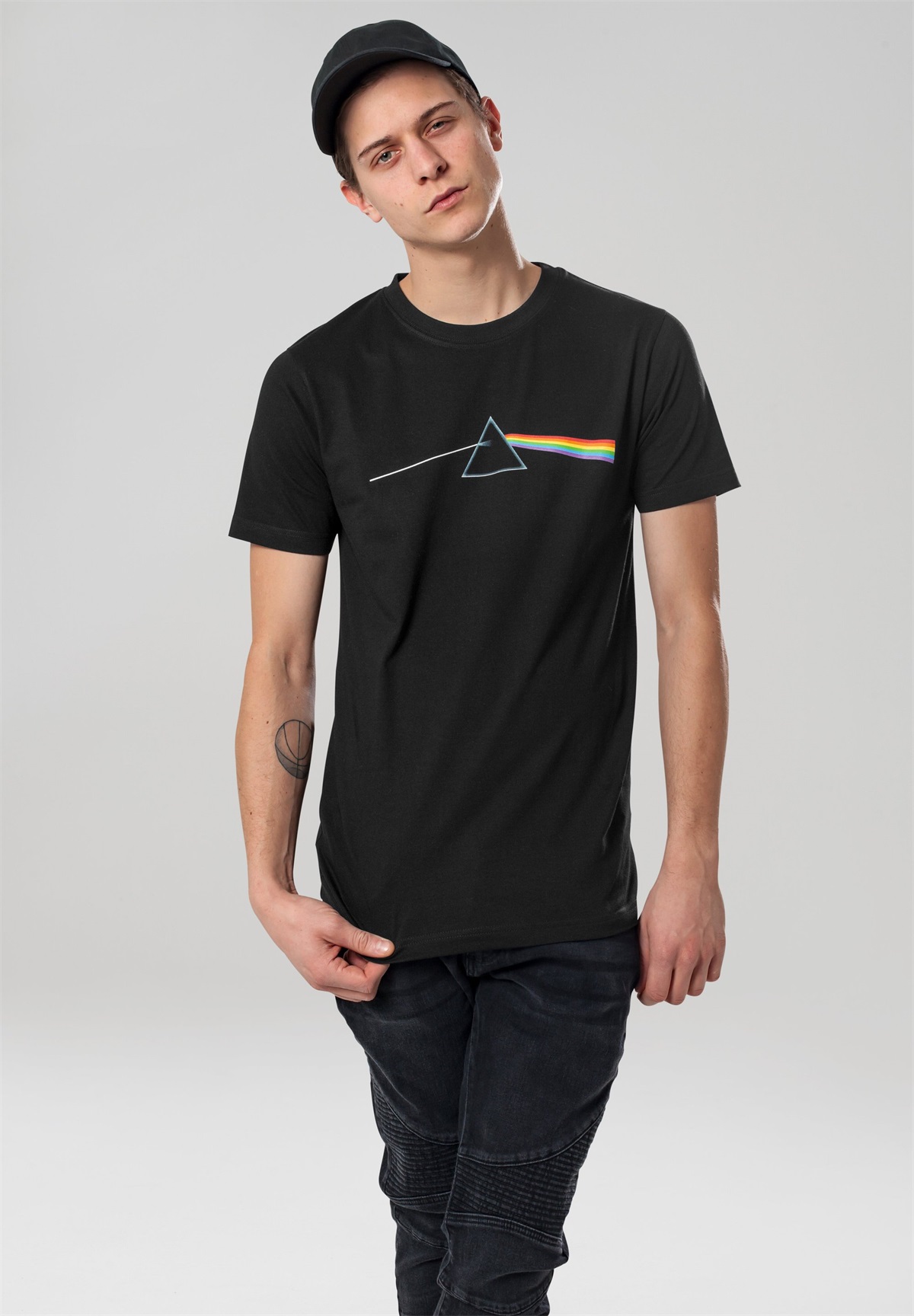 Mister Tee PINK FLOYD DARK SIDE OF THE MOON - T-Shirt print - black/schwarz