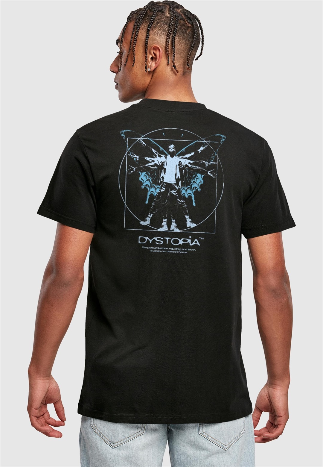 Mister Tee DYSTOPIA - T-Shirt print - black/schwarz