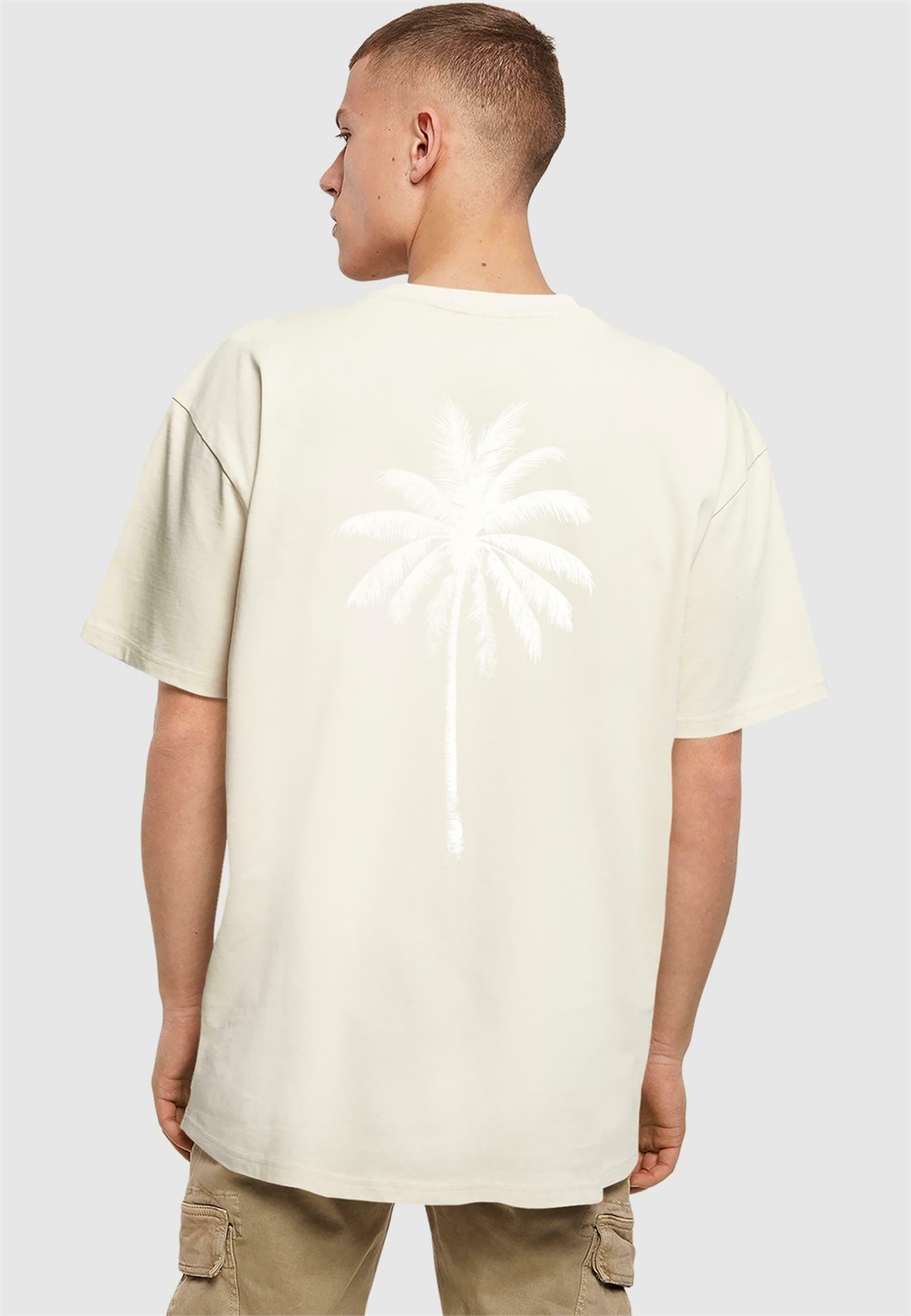 Mister Tee UNDER THE PALM TREES HEAVY - T-Shirt print - sand