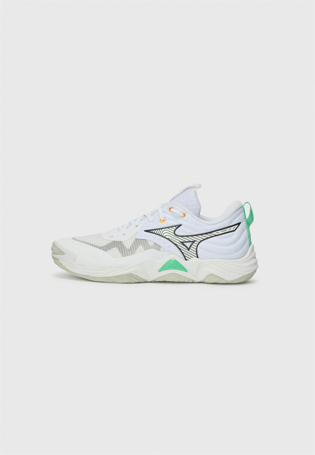 Mizuno WAVE MOMENTUM ELITE - Sneaker low - white/black/frozen emerald/weiß