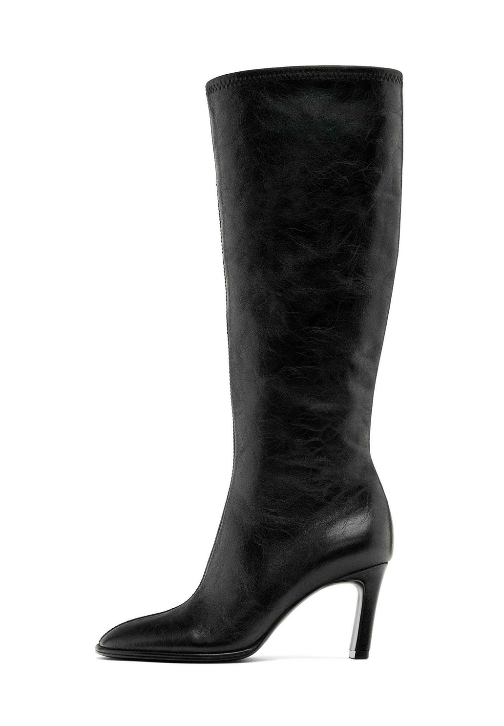 Massimo Dutti WITH ELASTIC GORES ON THE LEG - Stiefel - black/schwarz