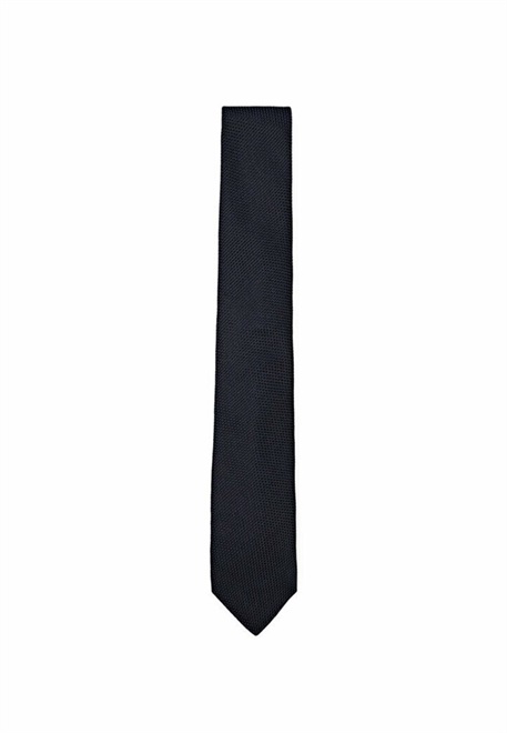 Massimo Dutti Krawatte - mottled dark blue/dunkelblau meliert