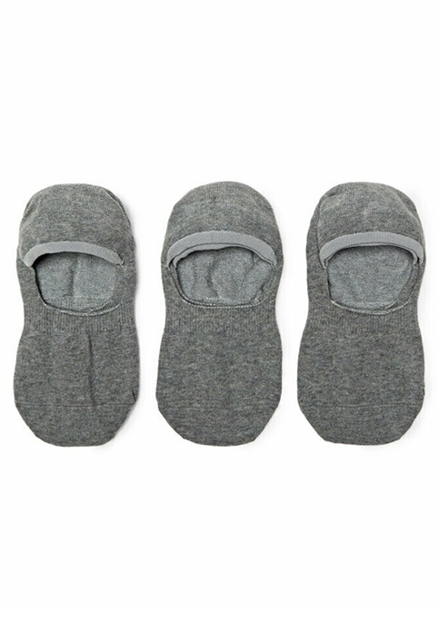 Massimo Dutti 3 PACK - Füßlinge - dark grey/dunkelgrau