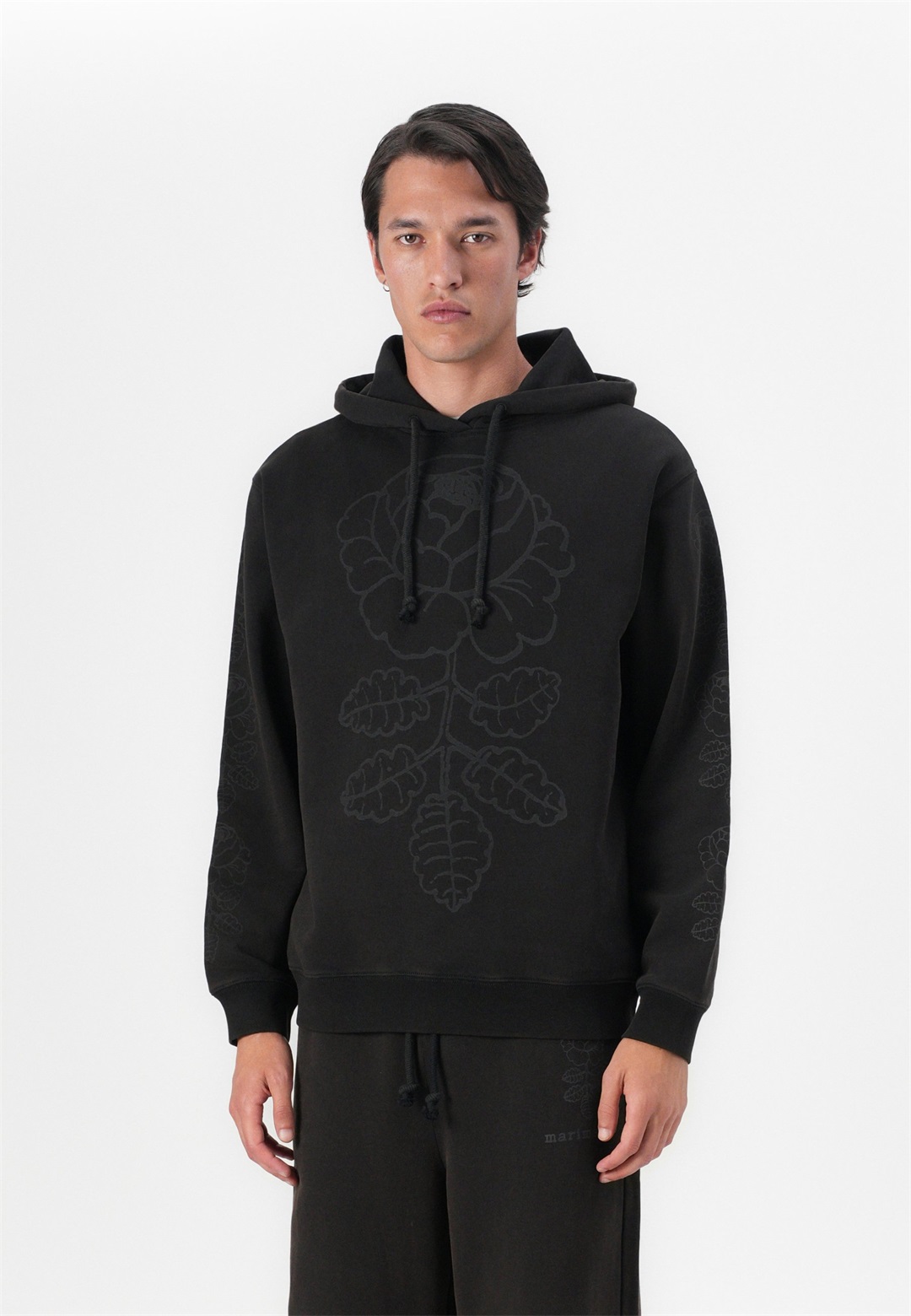 Marimekko SANOMA VIHKIRUUSU PLACEMENT UNISEX - Sweatshirt - dark brown/grey/dunkelbraun