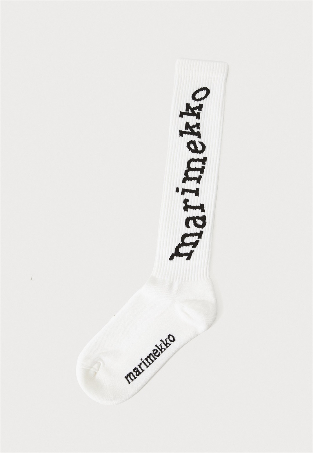 Marimekko SUIKEA LOGO UNISEX - Kniestrümpfe - white/black/weiß