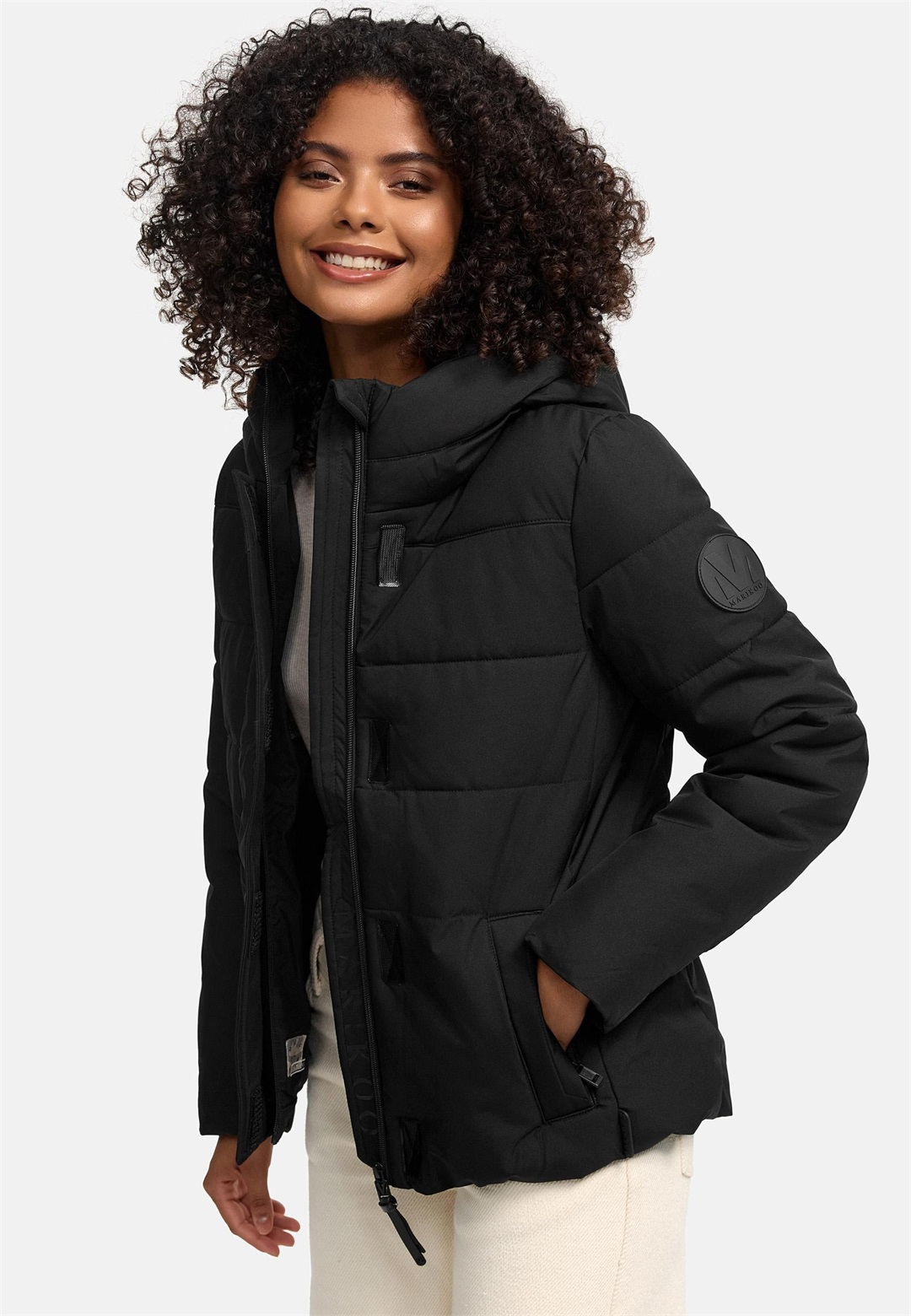 Marikoo Winterjacke - schwarz