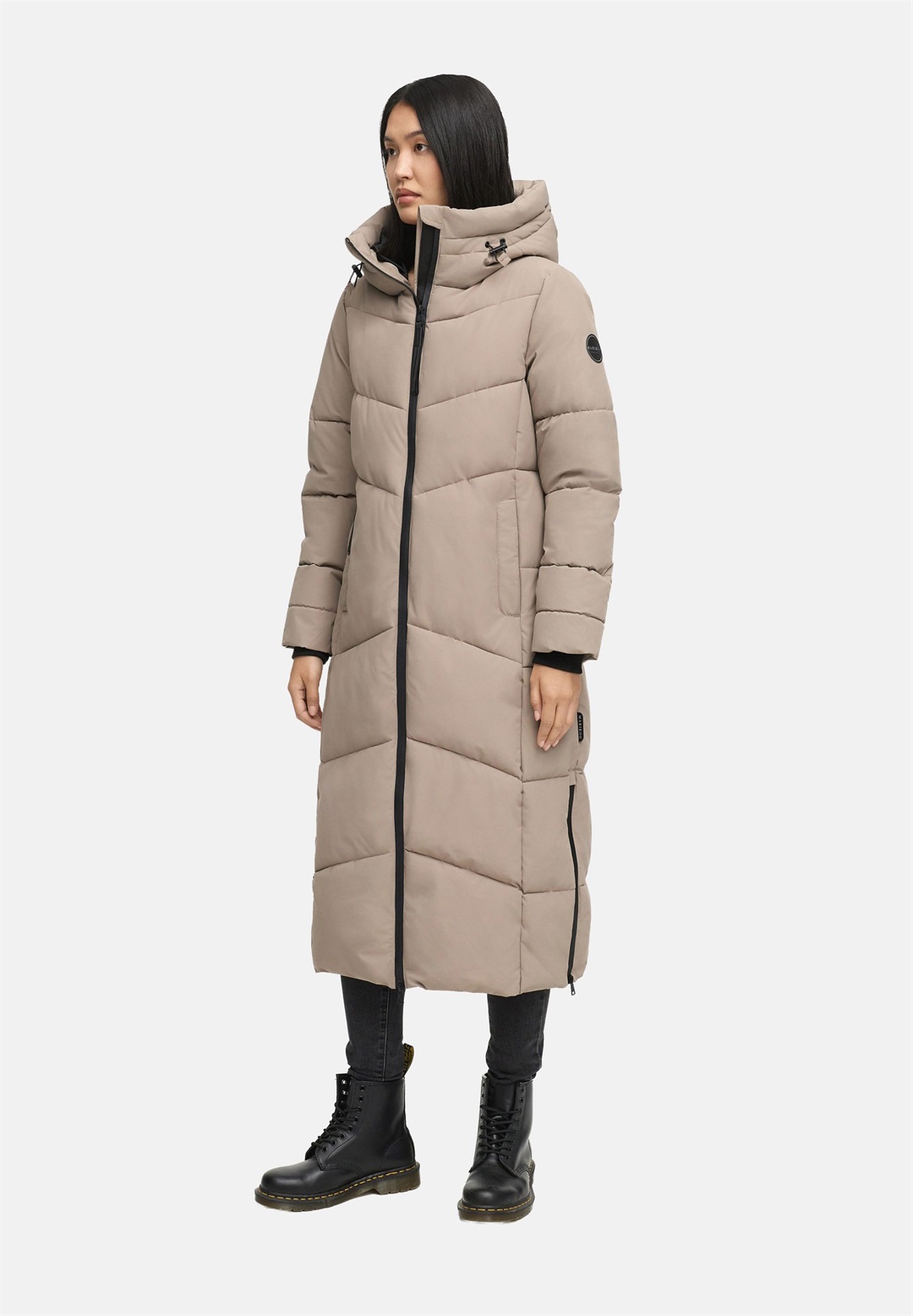 Marikoo Wintermantel - taupe grey/taupe
