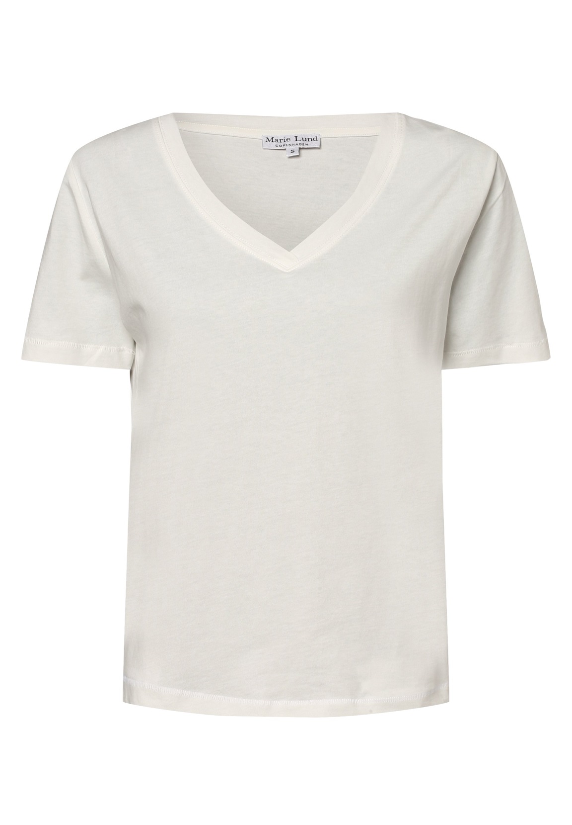 Marie Lund T-Shirt basic - ecru/offwhite