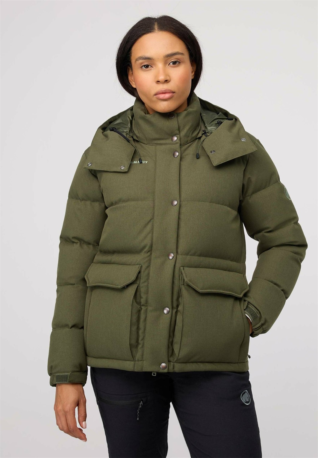 Mammut ROSEG IN HOODED - Daunenjacke - dark marsh/grün