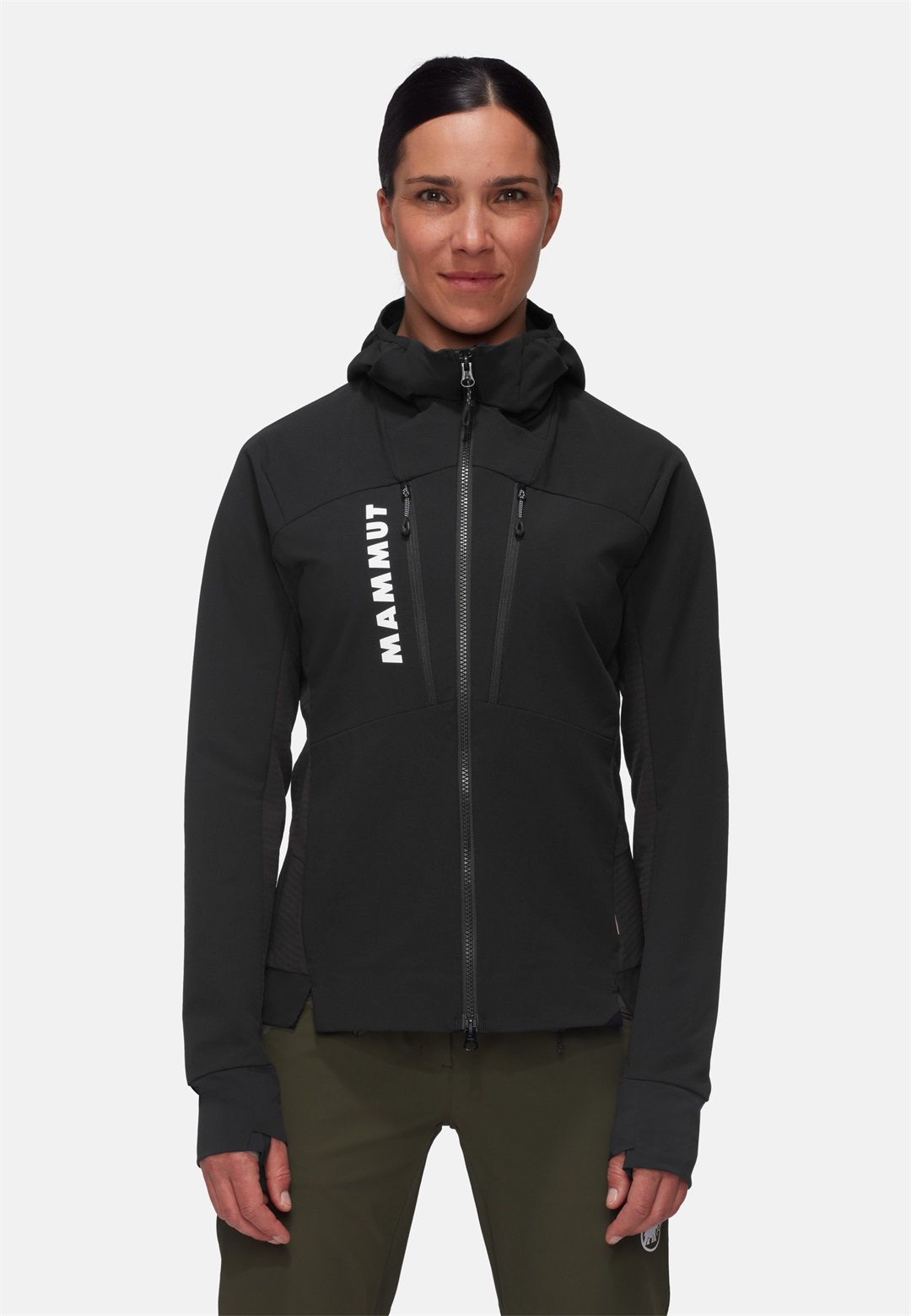 Mammut AENERGY HYBRID HOODED - Softshelljacke - black/schwarz