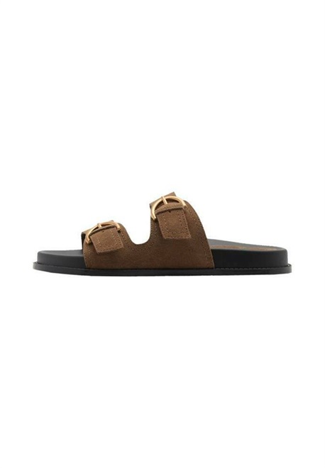 Mango PETRA - Pantolette flach - khaki