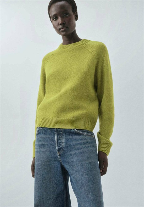 Mango ADULT - Strickpullover - green/grün