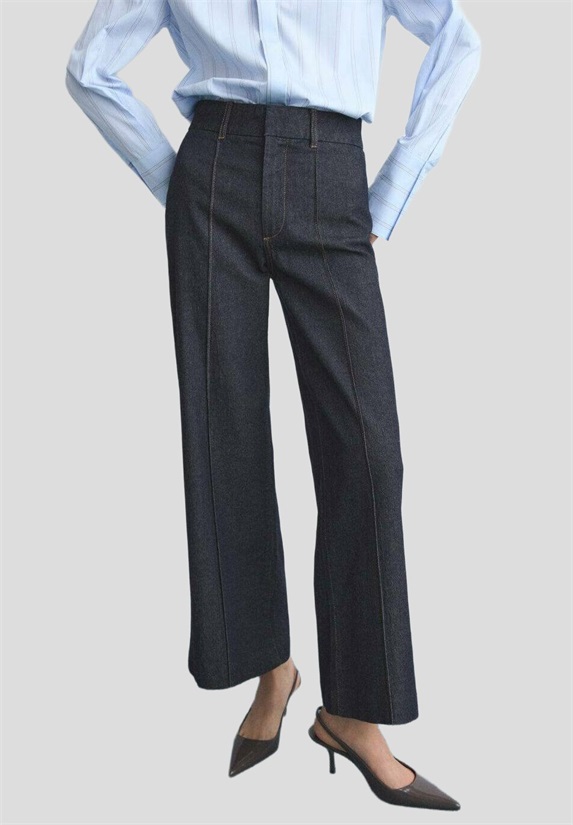 Mango Jeans Relaxed Fit - open blue/blau