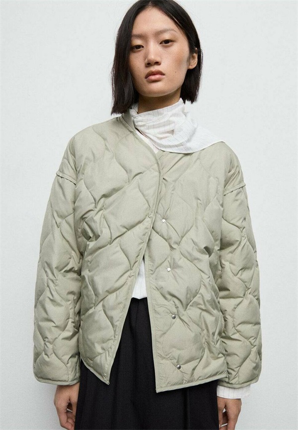 Mango Wintermantel - light green/hellgrün