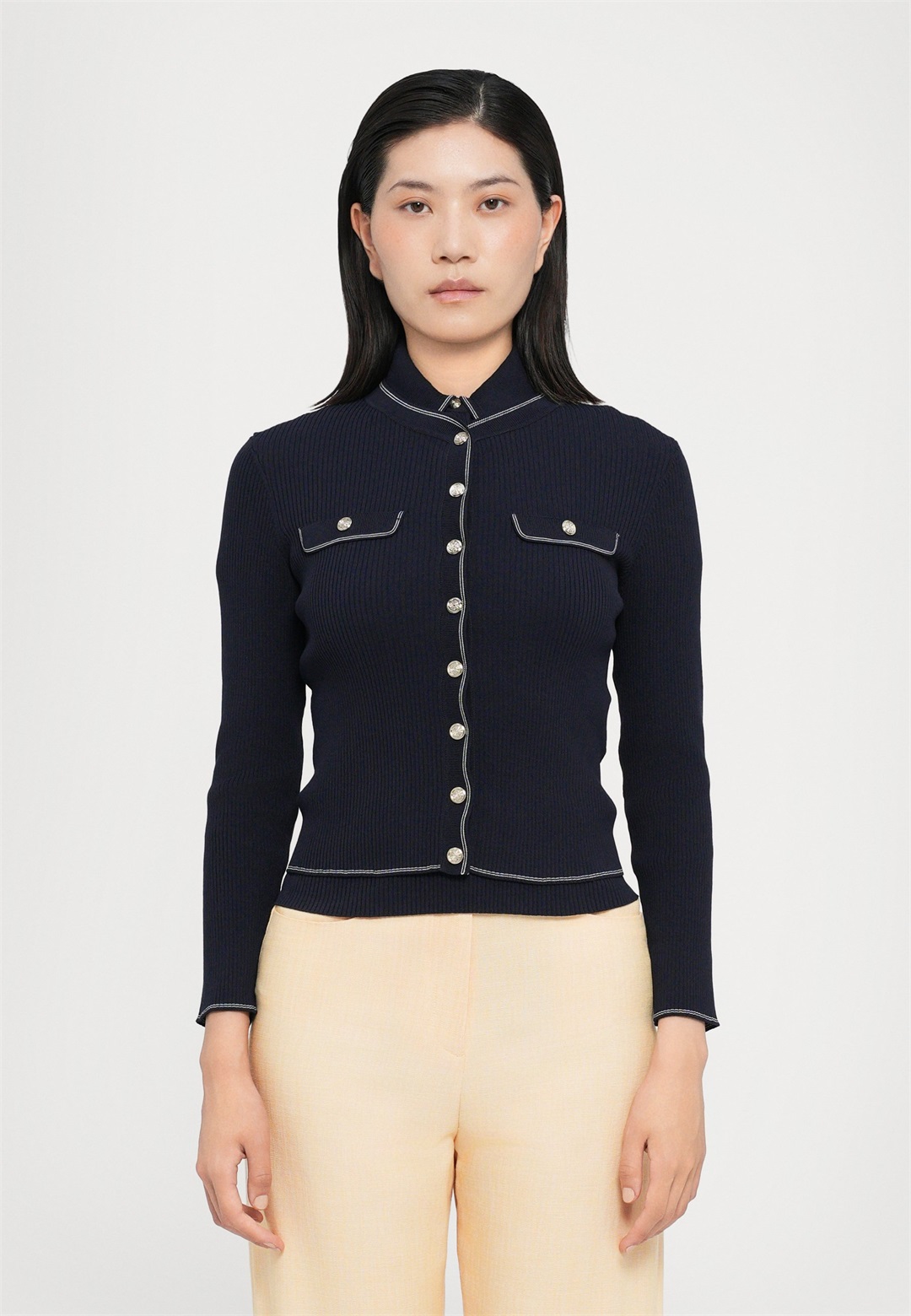 Maje MIROLISA - Strickjacke - marine/dunkelblau