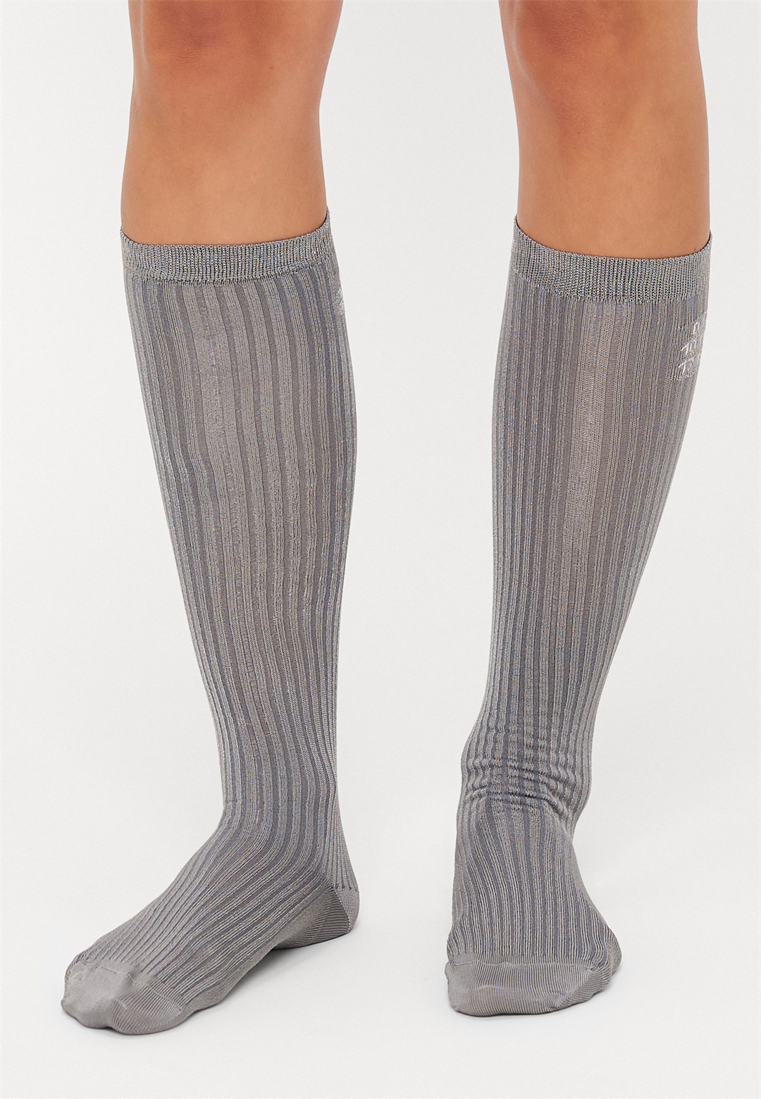 MM6 Maison Margiela BOOTLEG - Kniestrümpfe - grey/hellgrau