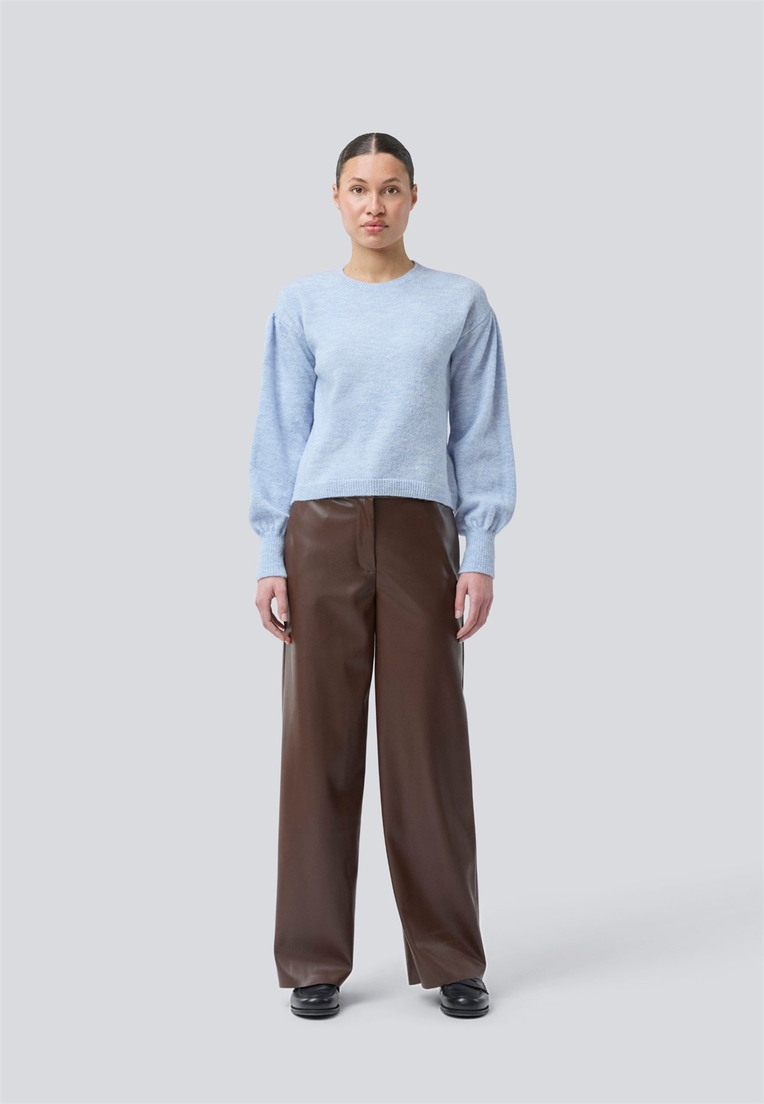 Modström PELLE - Lederhose - decadent chocolate/braun