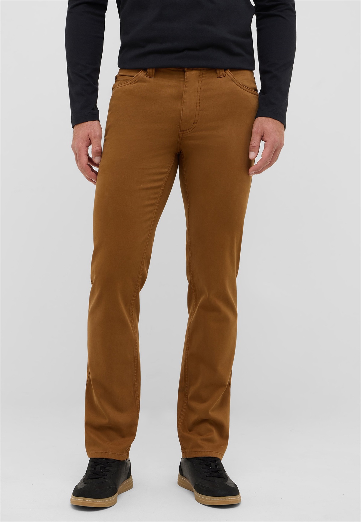Mustang STYLE TRAMPER STRAIGHT - Stoffhose - rubber/braun