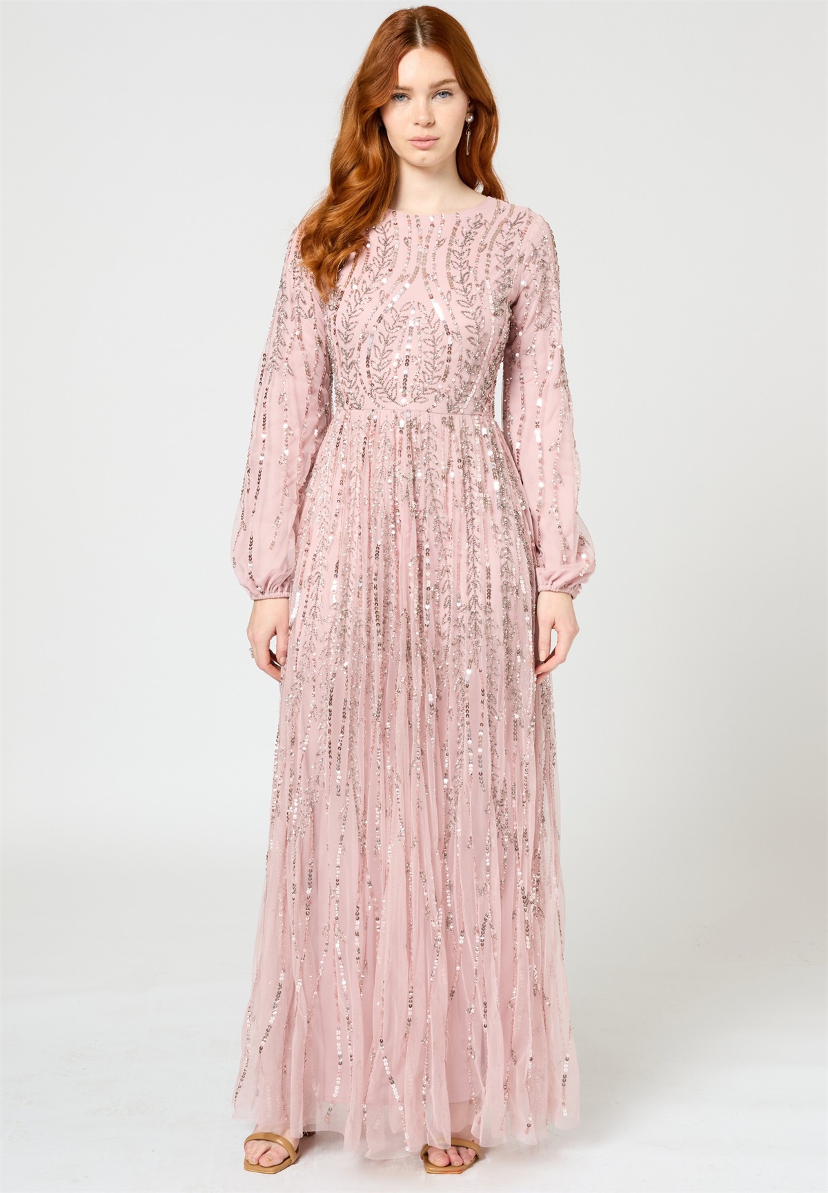 Maryisa EMBELLISHED SEQUINS - Ballkleid - frosted pink/pink