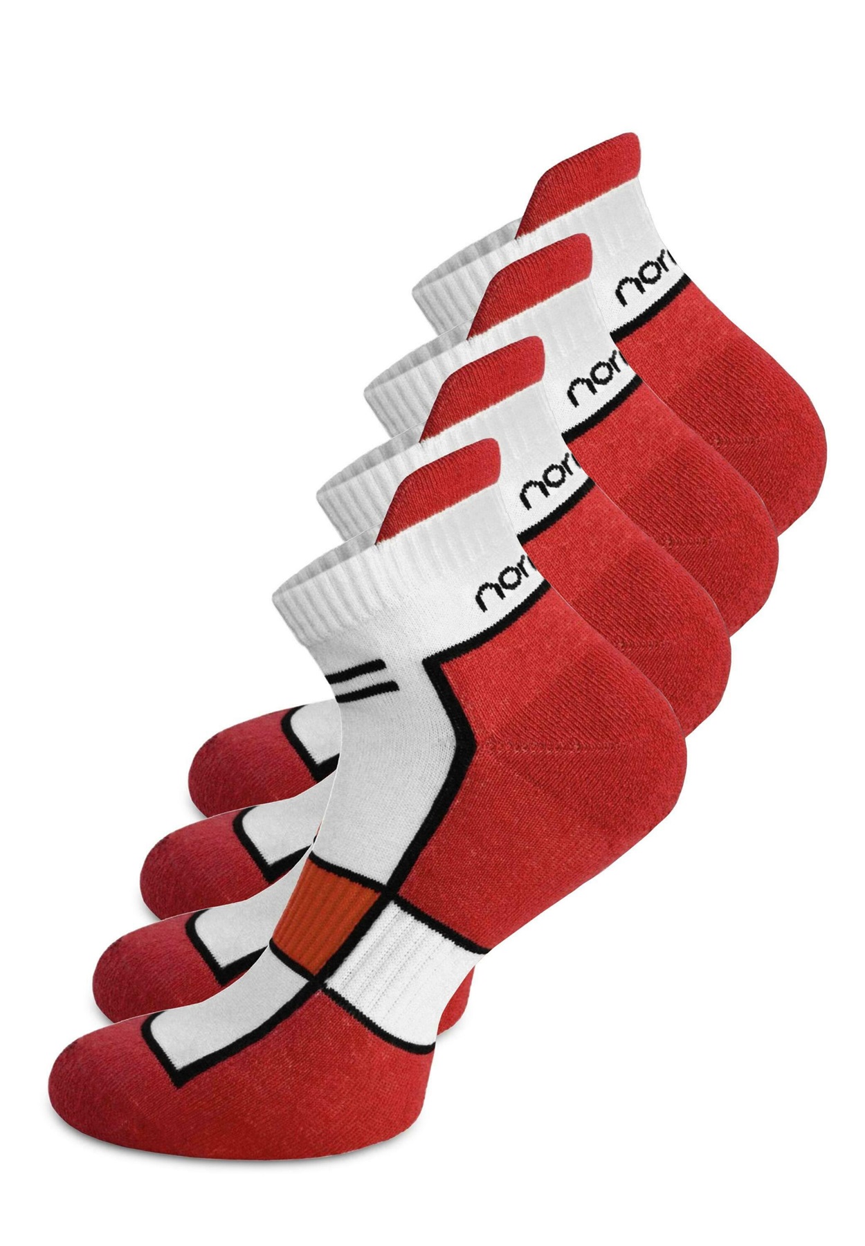 Normani RUNNING SNEAKER 4 PACK - Socken - hibiscus/rot