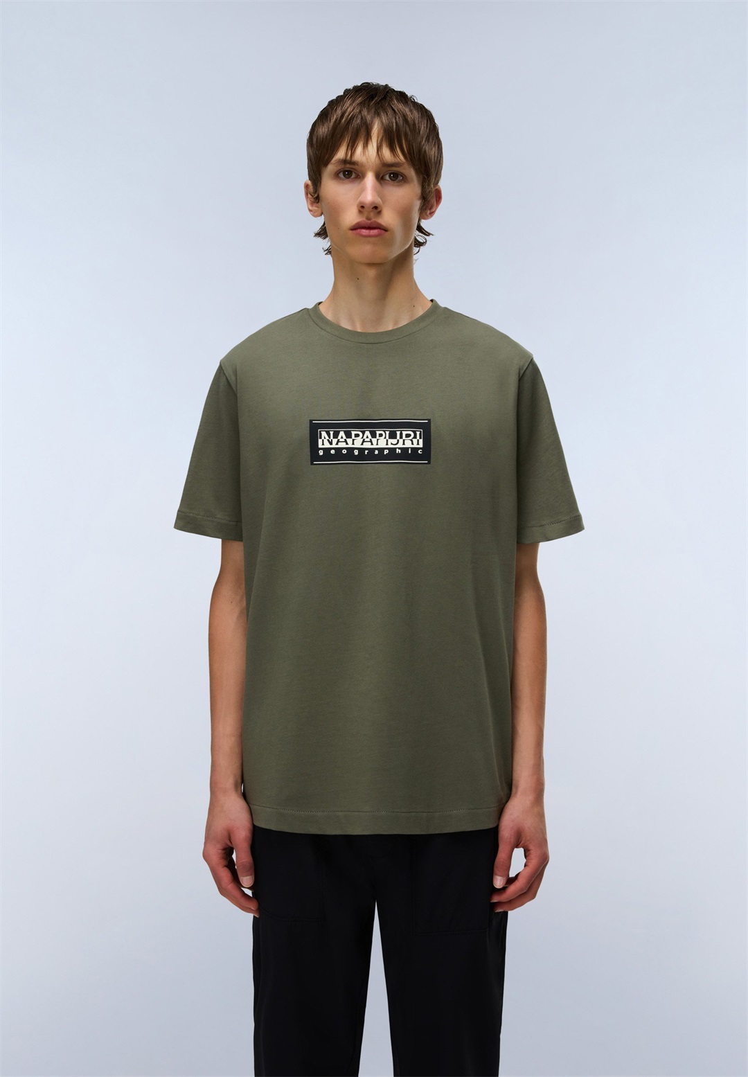 Napapijri LOGO - T-Shirt print - tea leaf ga/hellgrün