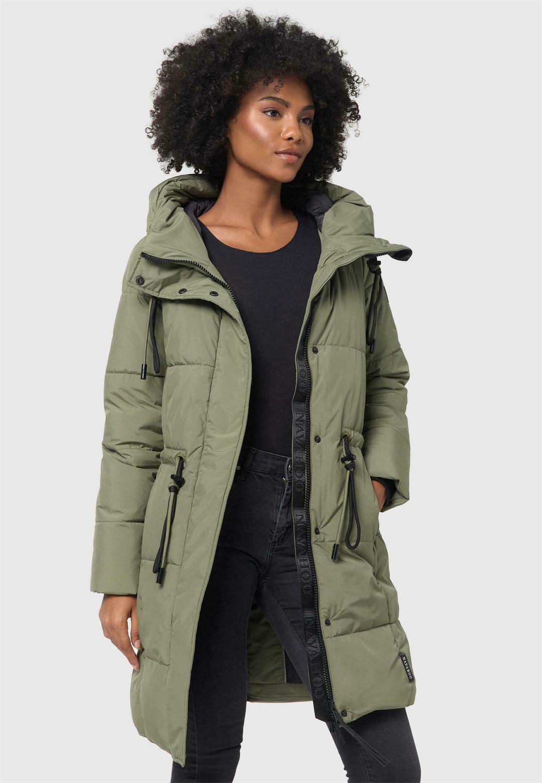 Navahoo ZUCKERTATZE XIV - Wintermantel - olive leaf/oliv