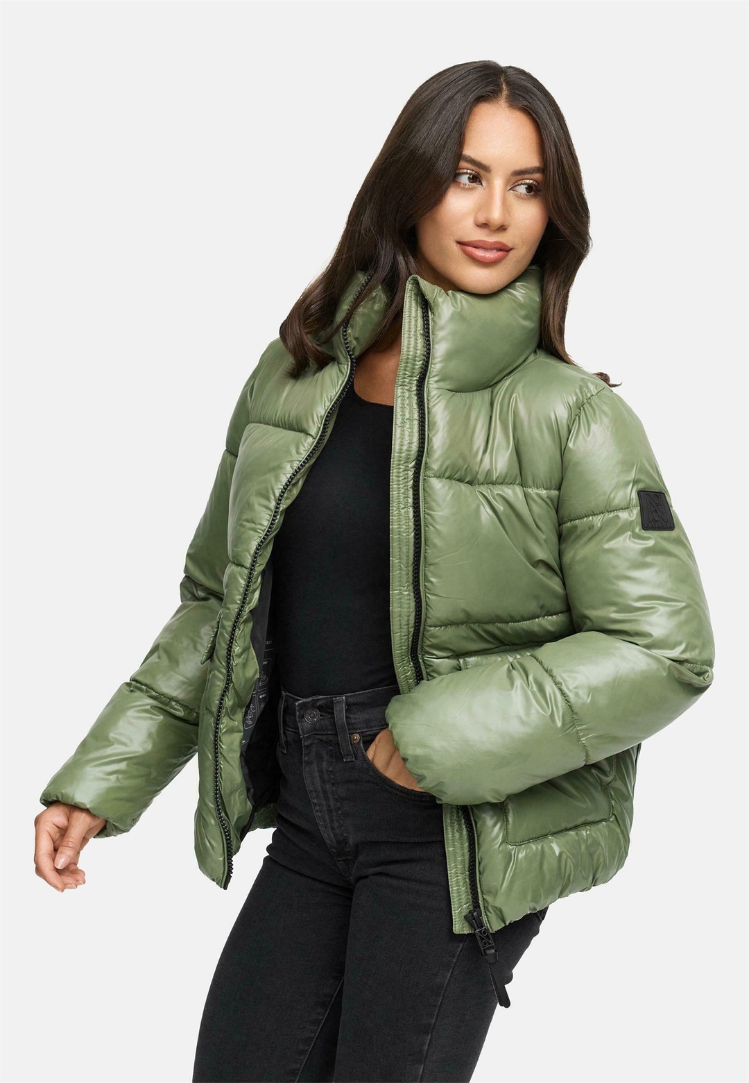 Navahoo EISPRACHT - Winterjacke - olive leaf/oliv-meliert