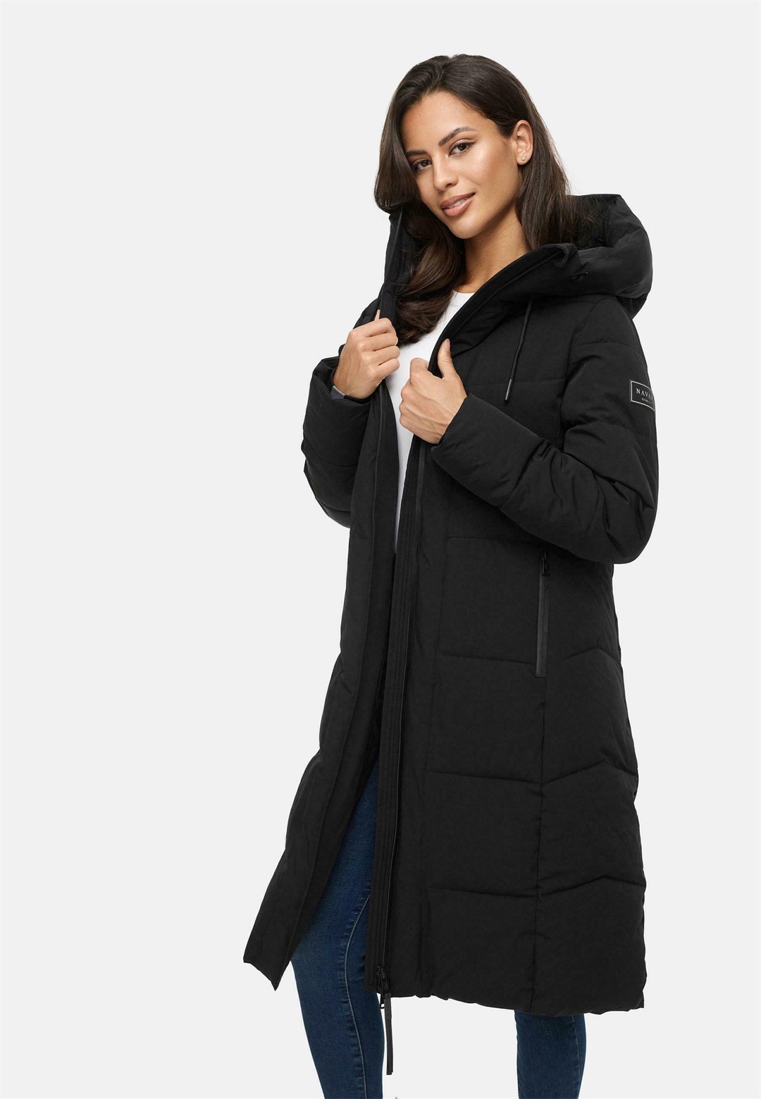 Navahoo Schokokuss - Wintermantel - black/schwarz