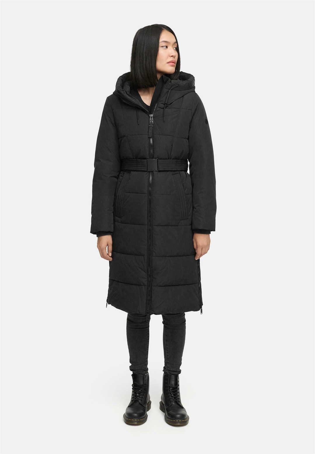 Navahoo HERBSTNEBEL - Wintermantel - black/schwarz