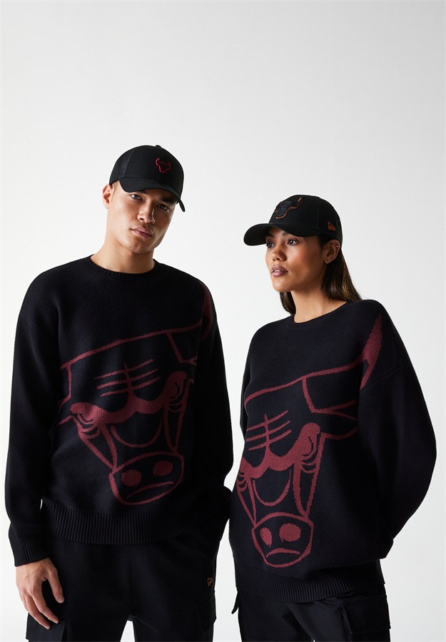 New Era CHICAGO BULLS KNIT UNISEX - Sweatshirt - black/schwarz