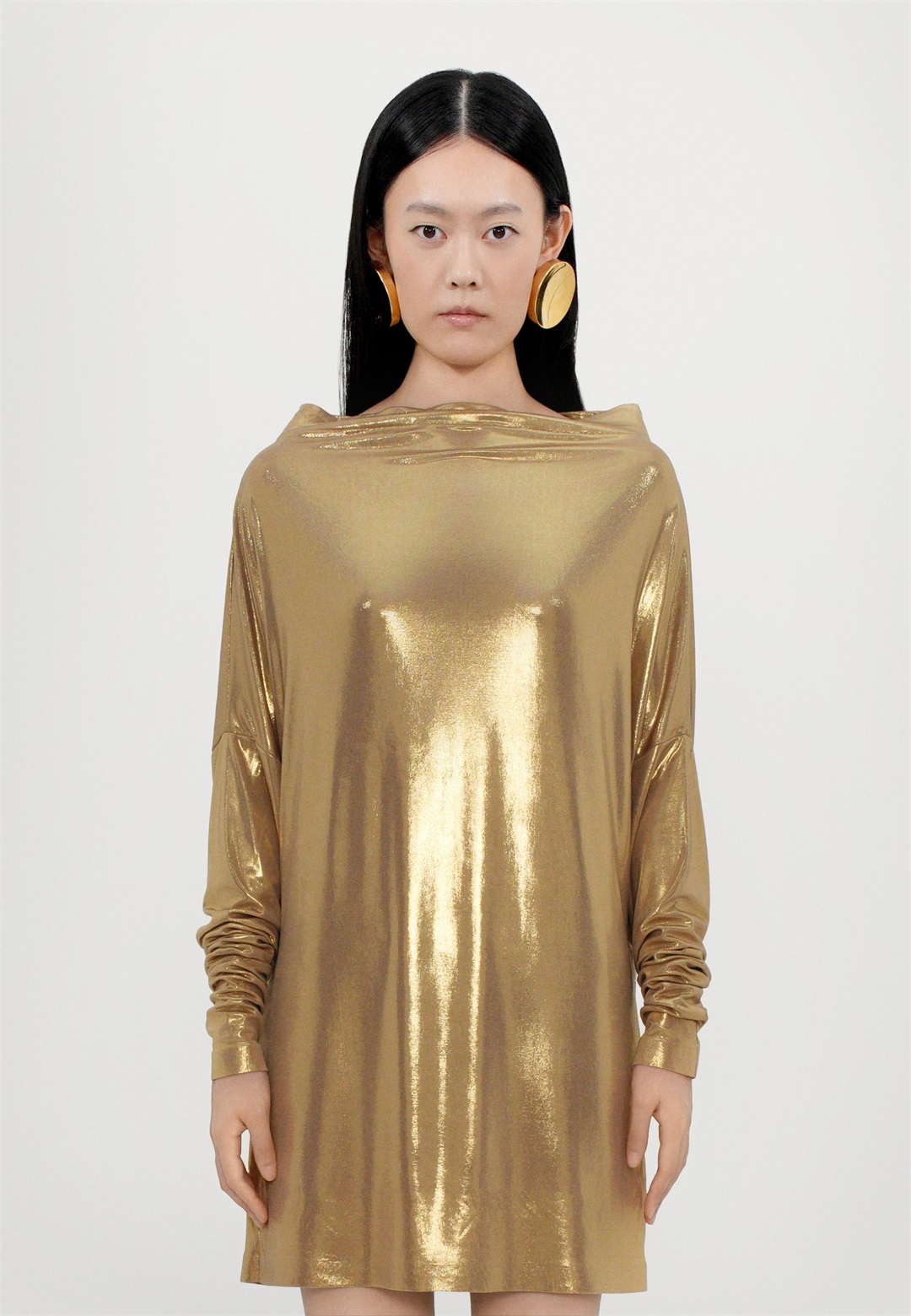 Norma Kamali ALL IN ONE MINI - Cocktailkleid/festliches Kleid - gold coloured/goldfarben