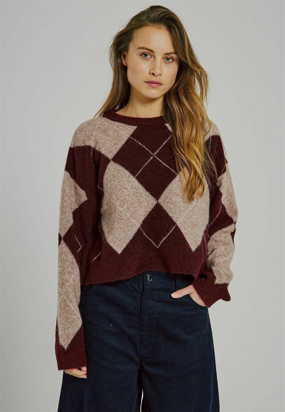 NORR LOGAN - Strickpullover - bordeaux