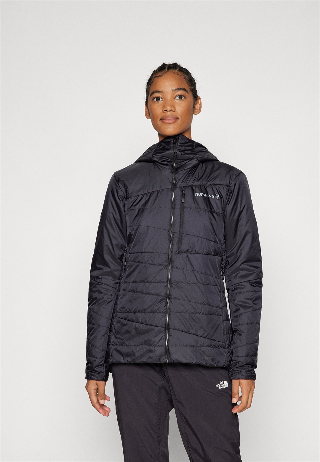 Norrøna FALKETIND HOOD - Winterjacke - caviar/schwarz