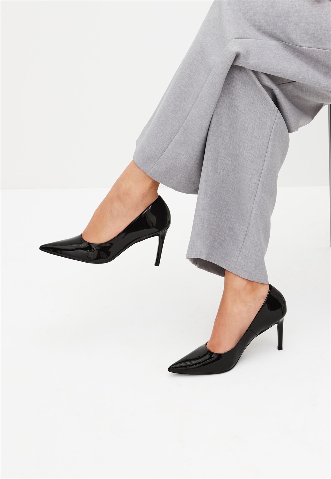 Next FOREVER COMFORT POINT TOE MID COURT - Pumps - black/schwarz