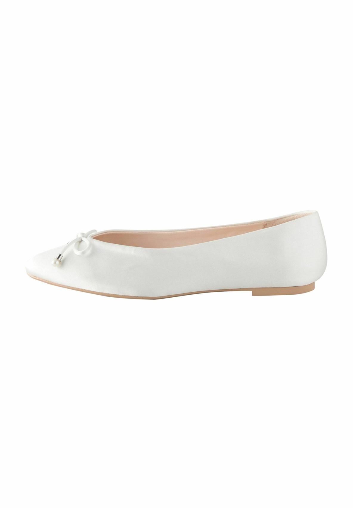 Next REGULAR FIT - FOREVER COMFORT WEDDING ROUND TOE BOW PEARL DETAIL WEDDING BALLET SHOES - Klassischer Ballerina - ivory/weiß