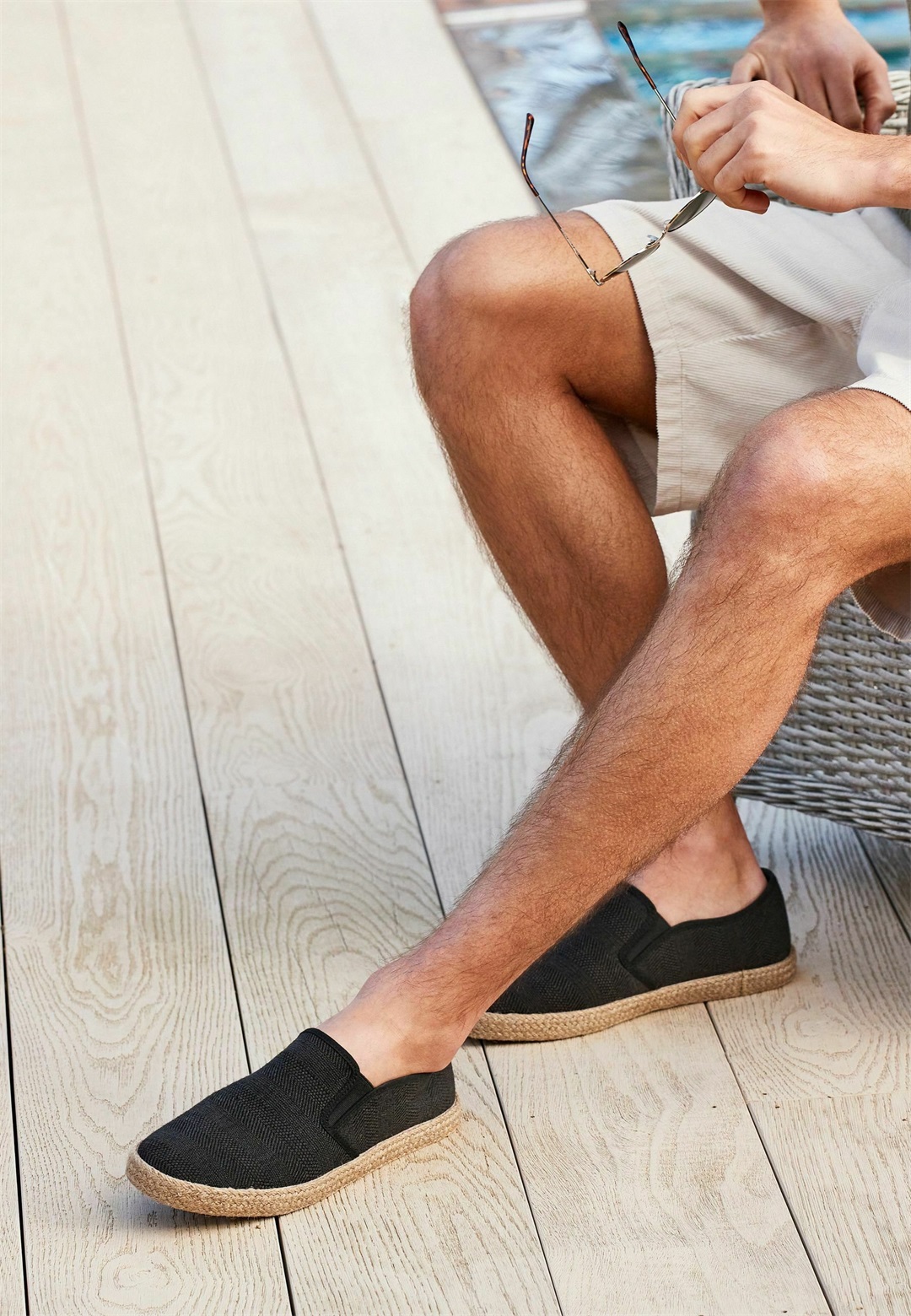 Next TEXTURED - REGULAR FIT - Espadrille - black/schwarz