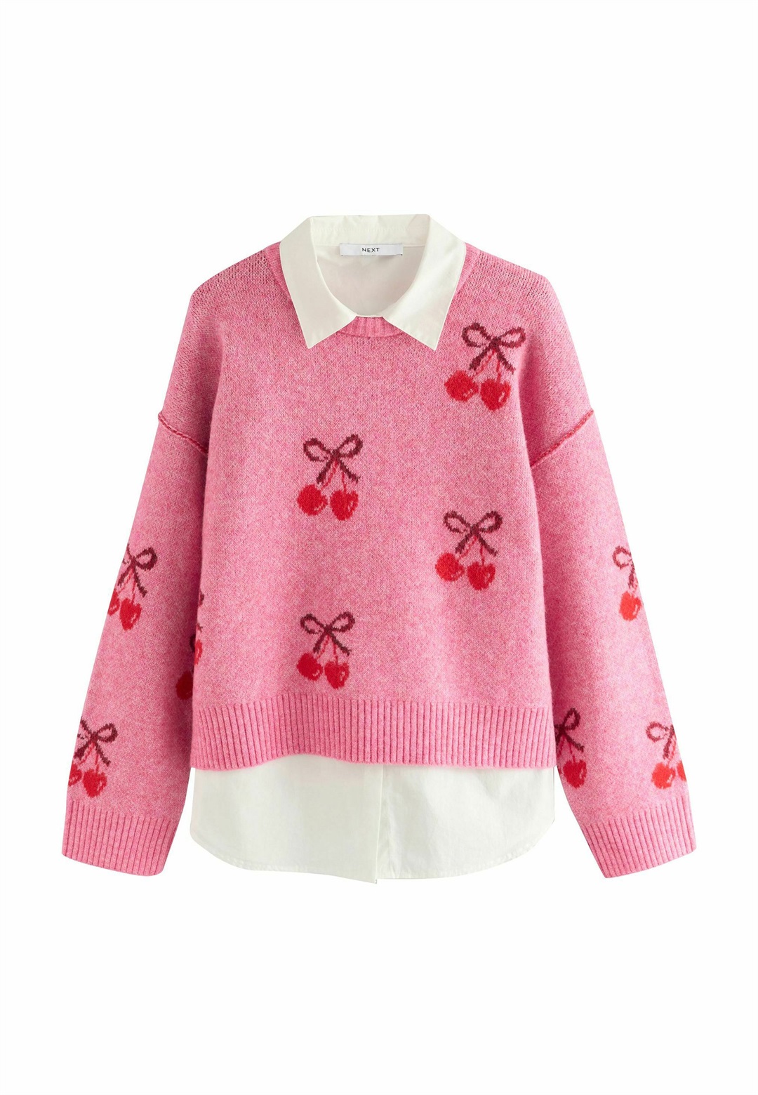 Next Strickpullover - bright pink cherry/pink