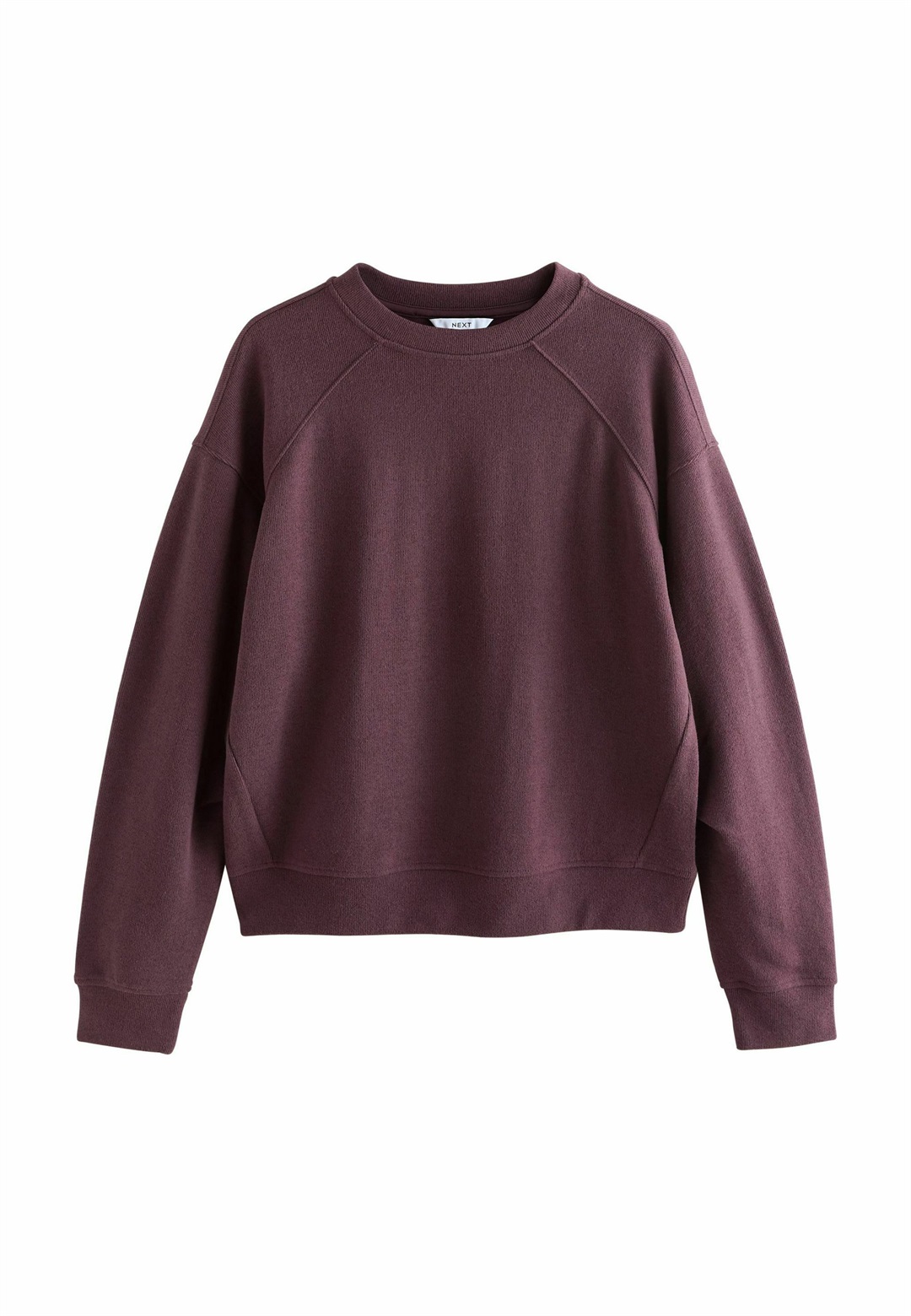 Next COSY SOFT NEEDLE CREW NECK LONG SLEEVE - Sweatshirt - chocolate brown/braun