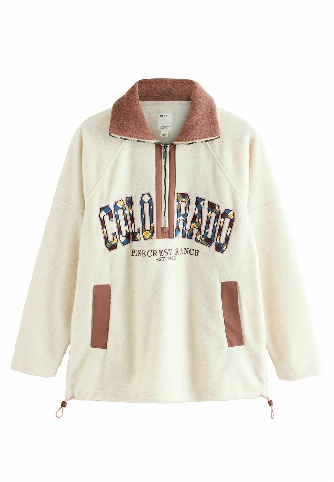 Next REGULAR FIT - HALF ZIP - Fleecepullover - neutral colorado/beige