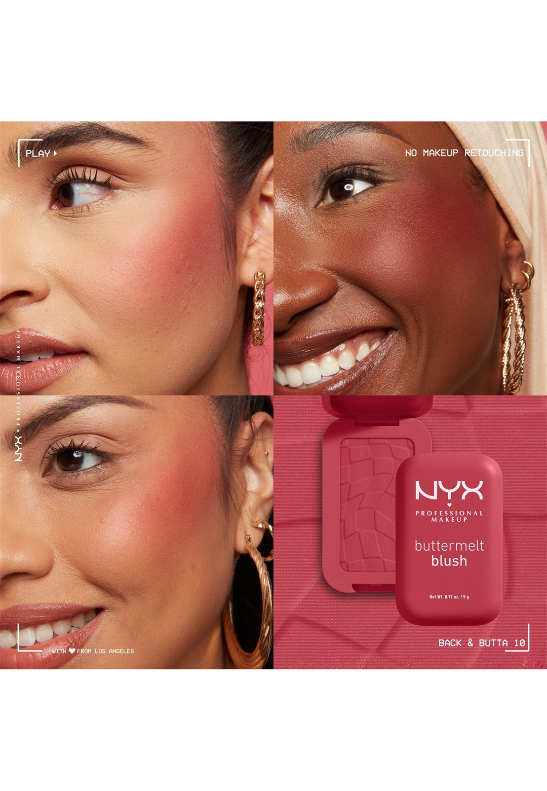 NYX Professional Makeup BUTTERMELT BLUSH - Rouge - 10 back and butta/beige NYX Professional Makeup BUTTERMELT BLUSH - Rouge - 10 back and butta/beige
