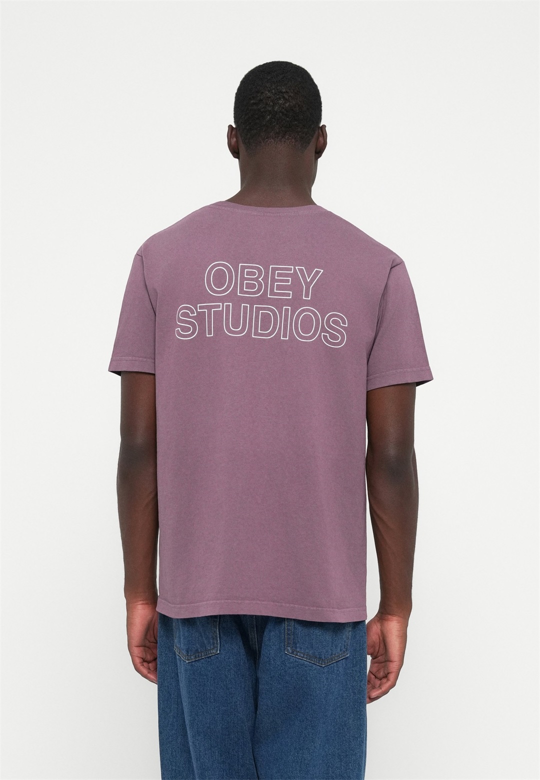Obey Clothing OUTLINE UNISEX - T-Shirt print - pigment plump perfect/flieder