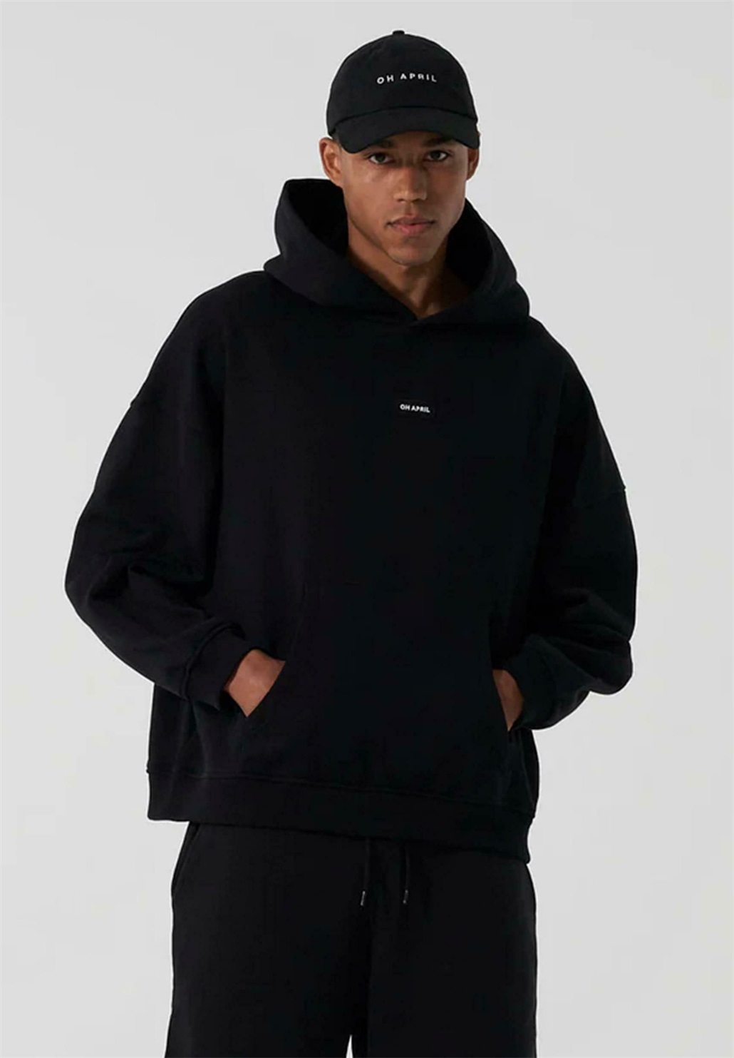 OH APRIL BOYFRIEND - Kapuzenpullover - black/schwarz